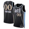 Camiseta Hombre NBA Atlanta Hawks Personalizadas 2023-24 Nike City Edition Negro Swingman